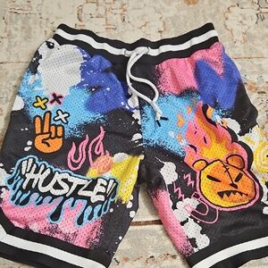 Colorful Graphic Kids Shorts
